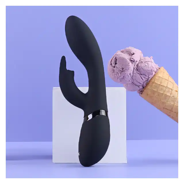 Vive - Zosia Classic G-Spot Rabbit. Czarny niesamowity wibrator z króliczkiem do stymulacji punktu G z unikalnym przyciskiem, który doprowadzi Cię do orgazmu!