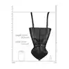 Ouch! - Zip-up Full Sleve Arm Restraint Black - rękaw na ręce do unieruchomienia. Czarne kajdanki do BDSM!