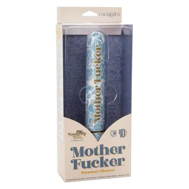 CalExotics - Mother Fucker Personal. Klasyczny wibrator z prowokacyjnym napisem. Intensywne wibracje i ciekawy design. 