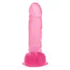 Toyz4Lovers - Emilio Transparent Pink. Transparentne, różowe dildo z wyraźnymi jądrami i mocną przyssawką. 19 cm długości, 3,8 cm średnicy