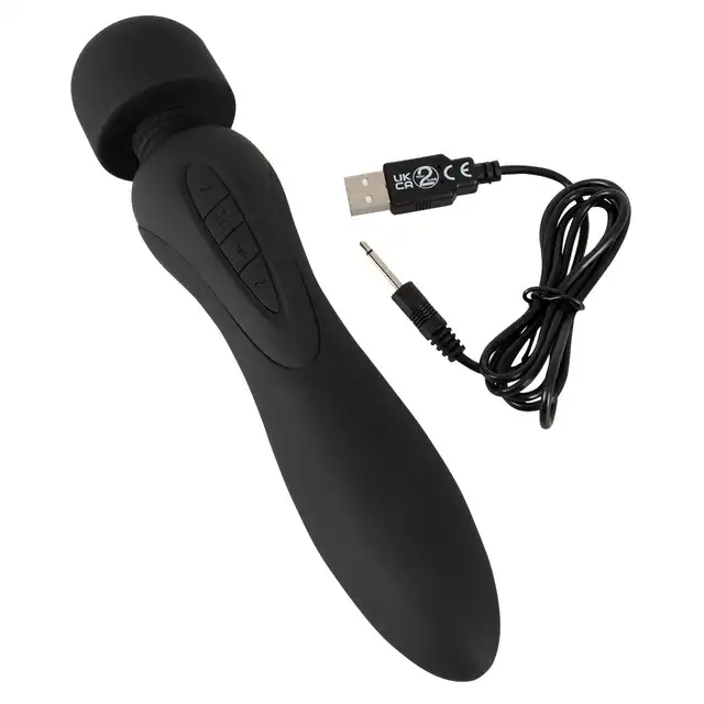 Xou Xou -  E-Stim Wand &amp; Vibrator. Niesamowita magiczna różdżka 2 w 1. Wibracje i elektrostymulacja. Dwa zakończenia!