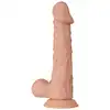 Baile - Beautiful Buraq. Realistyczne, żylaste dildo z jądrami i zarysowaną żołędzią. Podwójny, elastyczny materiał doskonale imituje ludzką skórę