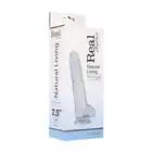 Real Rapture - Dildo Clear Flavour Medium 3 - realistyczne dildo z przyssawką i jądrami. Przezroczyste
