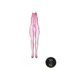 Ouch! - Bodystocking with Halterneck XS/XL. Neonowy bodystocking z ponętnymi wycięciami i otwartym krokiem, świecące w ciemności