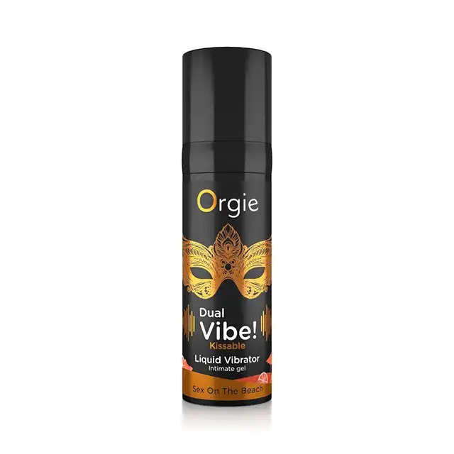 Orgie - Dual Vibe! Sex On The Beach. Ekscytujący i nadający się do całowania żel z amazońskimi składnikami roślinnymi i pysznym smakiem koktajlu Sex On The Beach