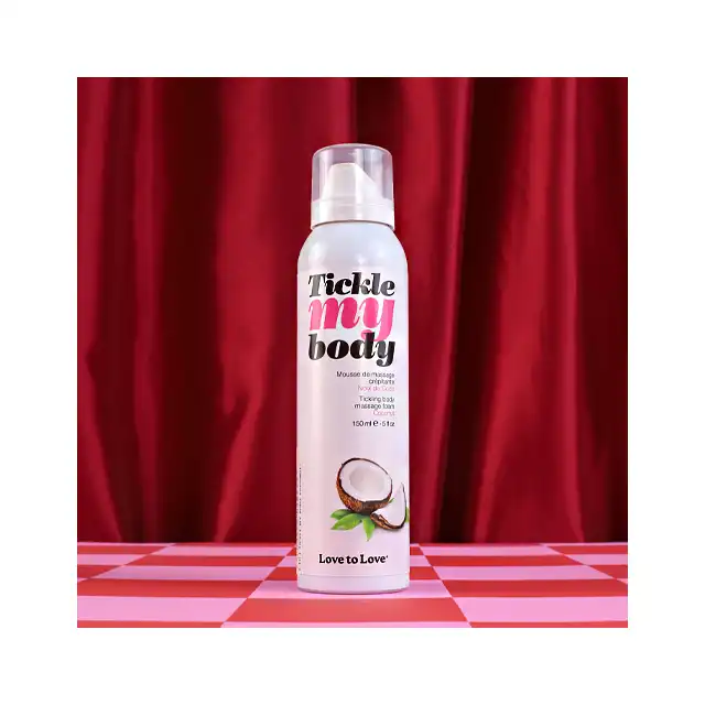 Love To Love - Tickle My Body Massage Foam Coconut. Gęsta pianka do masażu z efektem mrowienia o zapachu egzotycznego kokosa