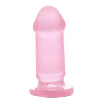 Toyz4Lovers - TRANSPARENT PINK 9,5 cm - półtransparentne, różowe dildo z mocna przyssawką