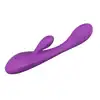 Elys – Convex Rabbit USB. Silikonowy, fioletowy wibrator z króliczkiem do stymulacji łechtaczki i punktu G. 9 trybów wibracji