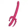 Dream Toys - Essentials Anywhere Pleasure Vibe Pink. Wszechstronny wibrator ze stymulacją analną, waginalną i łechtaczkową. Aż 4 końcówki!