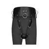 Ouch! - Belt with Vibrator Holder Black - pas z uchwytem na wibrator! Zabawa bez użycia rąk