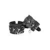 Ouch! - Bonded Leather Hogtie With Hand and Ankle Cuffs. Krzyżak do krępowania z dwoma parami kajdanek na kostki i nadgarstki. Ostatnia sztuka!