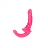 RealRock - Strapless Strap-On Neon Pink. Różowy strapon bezuprzężowy o realistycznej żołędzi, do jednoczesnej stymulacji obojgu partnerów