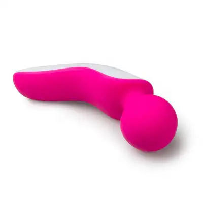 Easy Toys - Mini Wand Massager USB. Mini magiczna różdżka w kolorze różowym i białym. Doskonała do zabrania w podróż. 