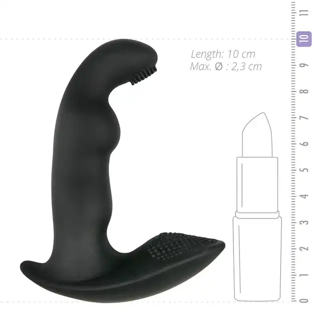 Easy Toys - Dynamic Duke Ribbed. Wibrator analny z końcówką z wypustkami, idealny do stymulacji prostaty, osiągnij jeszcze mocniejsze orgazmy