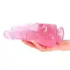 Toyz4Lovers - Romolo and Remo Double. Podójne, realistyczne, przejrzyste różowe dildo z przyssawką. 21 cm długości, 5 cm średnicy