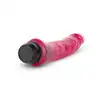 Easy Toys - Jelly Passion Realistic Vibrator Skin. Różowy realistyczny wibrator o kształcie z naturalnymi żyłkami i żołędzią, płynna regulacja mocy wibracji