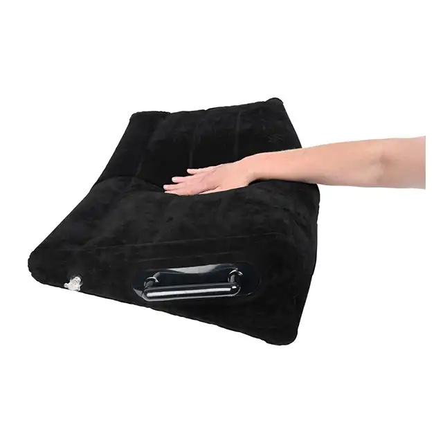 Sportsheets - Pivot Inflatable Positioner. Dmuchana poduszka do sypialni, antypoślizgowa, wygodna i komfortowa poduszka pozycjonująca z aksamitnym wykończeniem