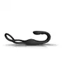 Rocks Off - The-Vibe 2 Prostate Vibrator with Remote Control. Nowoczesny, czarny stymulator prostaty z podwójnym ringiem i pilotem 