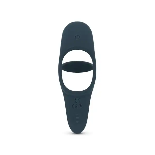 Boners  - Triple Cockring USB. Potrójny, wibrujący ring na penisa ze stymulującą wypustką. Doznania dla obydwojga