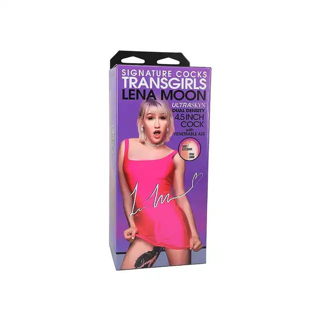 Lena Moon - Dildo with Penetrable Ass - Transgirls. Innowacyjny, rewelacyjny masturbator dla mężczyzn w stylu transgirl z realistycznym odlewem penisa
