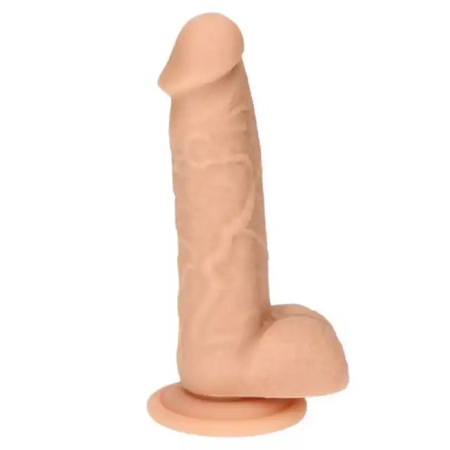 Real Safe - Rod Slim Dildo Flesh. Realistyczne dildo o smukłym kształcie. Uwodzicielskie doznania w modnym i innowacyjnym designie 