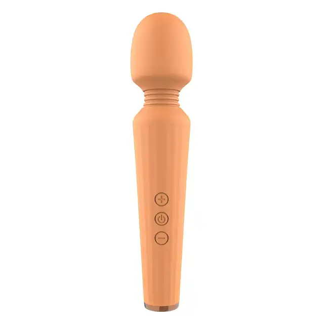 Glam - Wand Vibrator Orange - wibrator magiczna różdżka. Daj się ponieść przyjemności z intensywnymi wibracjami