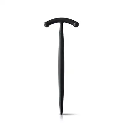 Blue Junker - Penis Stick Taille 2 - dilator z giętkiego silikonu. Czarny 