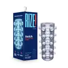Rize - Masturbator Swich Glow in the Dark. Świecący w ciemnościach dwustronny masturbator z żebrowaniami i wypustkami