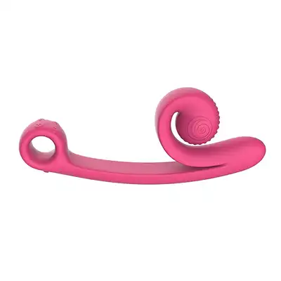 Snail Vibe - Curve Vibrator Pink USB. Innowacyjny wibrator z rozwijającym się stymulatorem łechtaczki. 2 potężne silniczki i nowe doznania!
