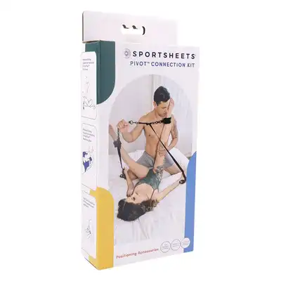 Sportsheets - Pivot Connection Kit. Uniwersalny zestaw do wiązania i zniewalania. Regulowane pasy z kajdankami to nieskończone możliwości krępowania