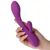 Elys – Convex Rabbit USB. Silikonowy, fioletowy wibrator z króliczkiem do stymulacji łechtaczki i punktu G. 9 trybów wibracji