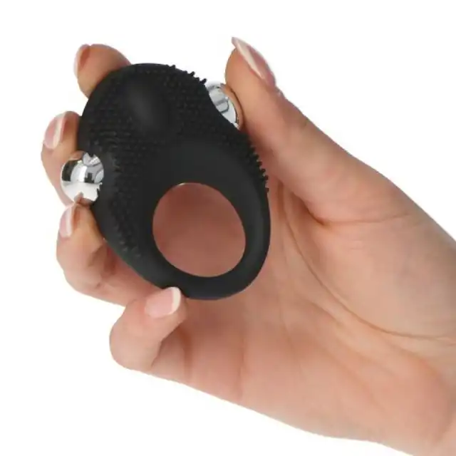 #Enjoy - Vibrating Cock Ring Emphasis Clit. Wibrujący pierścień na penisa z małymi ząbkami na główce do intensywniejszej stymulacji łechtaczki