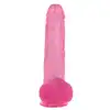 Toyz4Lovers - Bruto Transparent Pink. Różowe, realistyczne dildo z mocną przyssawką i jądrami. 31,5 cm długości, 8 cm średnicy