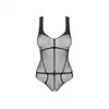 Obsessive - B336 body otwarte S/M/L. Siateczkowe, seksowne czarne body podkreślające kobiecą sylwetkę 