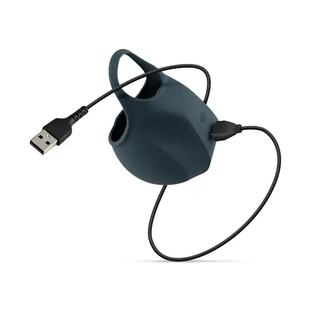 Boners - Stimulating Ball Pouch. Erekcyjny pierścień z wibrującą kieszonką na jądra, 10 trybów wibracji i trybów