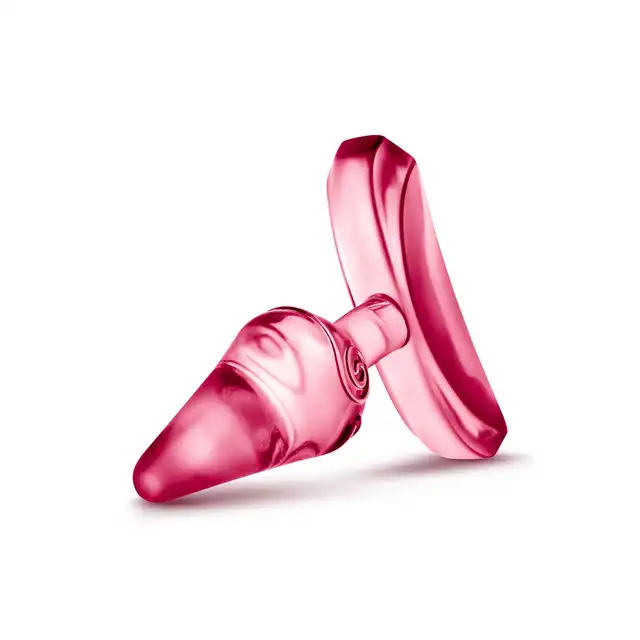 Play With Me – Jolly Plug Pink. Różowa, mała wtyczka analna z szeroką podstawą wykonana z elastycznego, miękkiego TPE