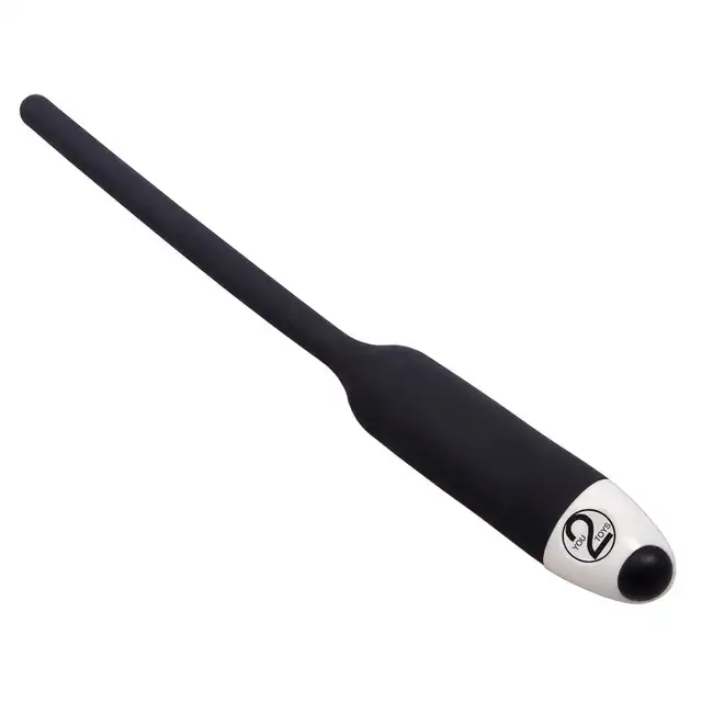 You2Toys - Silikon Dilator Black. Wibrujący dilator do cewki moczowej, długi z zaskakującymi trybami wibracji, silikon z powłoką PU