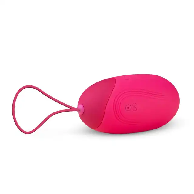 Easy Toys - XL Vibrating Egg With Remote Control - Pink - wibrujące jajeczko ze zdalnie sterowanym pilotem