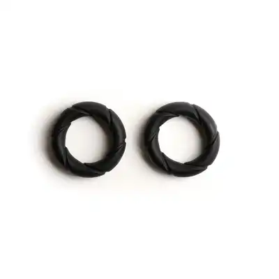 Sport Fucker - Liquid Silicone Ready Rings 2-Pack Black - zestaw dwóch ringów erekcyjnych. Wykonane z płynnego silikonu!