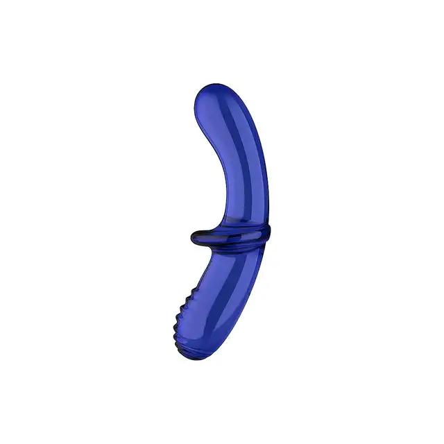 Satisfyer - Double Crystal Light Blue. Dwustronne dildo ze szkła borokrzemowego odpornego na pękanie. Uniwersalne zastosowanie z wykonaniem na najwyższym poziomie