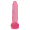 Toyz4Lovers - Spartaco Transparent Pink.Różowe, transparentne, realistycznie teksturowane dildo z przyssawką. 32,5 cm długości, 8 cm średnicy