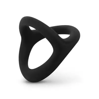 Easy Toys - Flexible Silicone Cock and Ball Sack Ring. Pierścień erekcyjny o podwójnym wspomaganiu opóźnienia wytrysku, zakładany na penisa i jądra