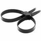 Master Series - Misbehaved Zip Tie Police Handcuffs 5 pcs. Zestaw 5  czarnych trytytek. Wytrzymałe kajdanki. 