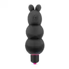My First - Teddy Black. Wyjątkowy, niewielki wibrator w kształcie misia, który łączy zmysłową przyjemność z uroczym designem, oferując 7 trybów wibracji