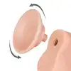LoveToy - Sliding Skin Dual Layer Dong 8`. Członek o naturalnym designie z ruchomą skórą, dildo z mocną przyssawką, technologia podwójnej gęstości
