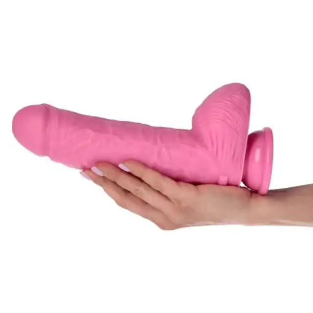 Toyz4Lovers - Achille Pink Dildo - dildo o realistycznym wyglądzie z mocną przyssawką. Kolor różowy