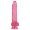 Toyz4Lovers - Spartaco Transparent Pink.Różowe, transparentne, realistycznie teksturowane dildo z przyssawką. 32,5 cm długości, 8 cm średnicy