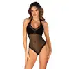 Obsessive - Medilla body M/L - eleganckie body z odkrytymi plecami. Seksowna koronka