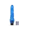Easy Toys - Jelly Infinity Realistic Vibrator Blue. Żelowy, realistyczny wibrator o dodatkowych żłobieniach na trzonie, naturalna stymulacja z regulowaną wibracją