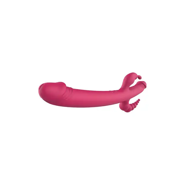 Dream Toys - Essentials Anywhere Pleasure Vibe Pink. Wszechstronny wibrator ze stymulacją analną, waginalną i łechtaczkową. Aż 4 końcówki!